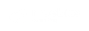 logo moebius monocromático blanco